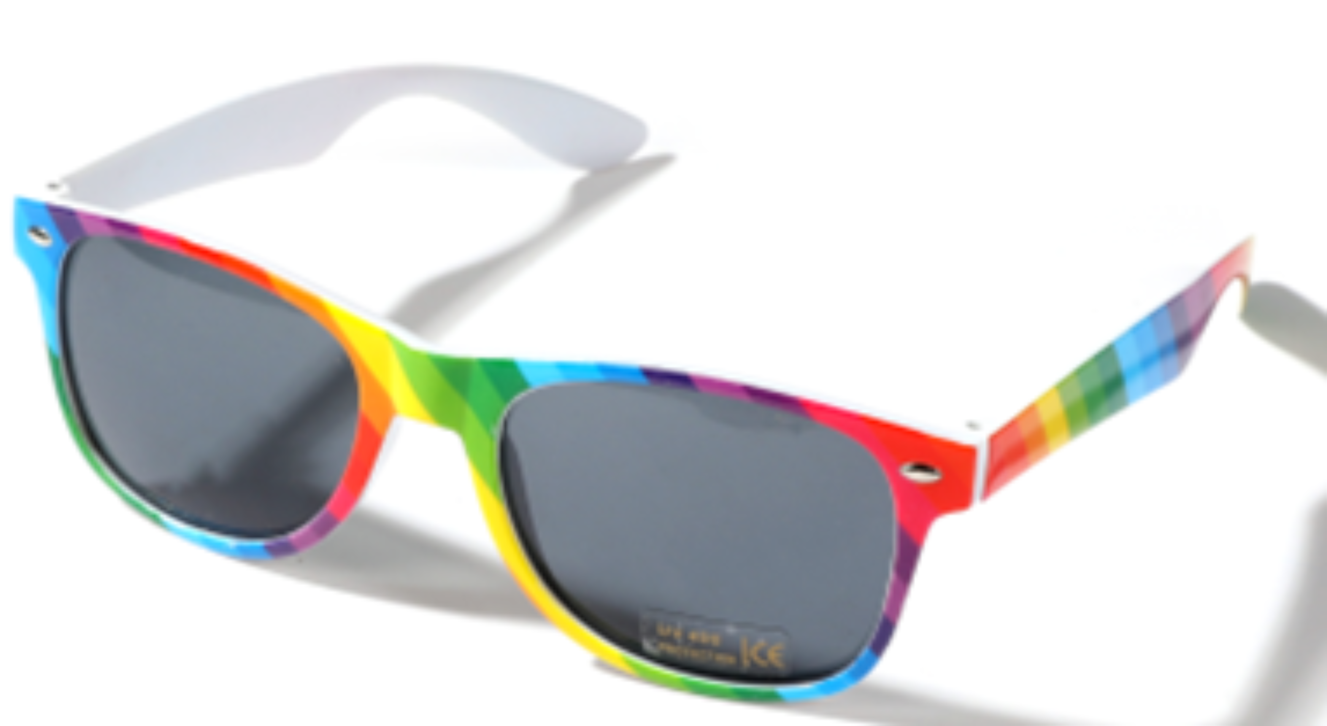 Rainbow Wayfarers With Black Lens