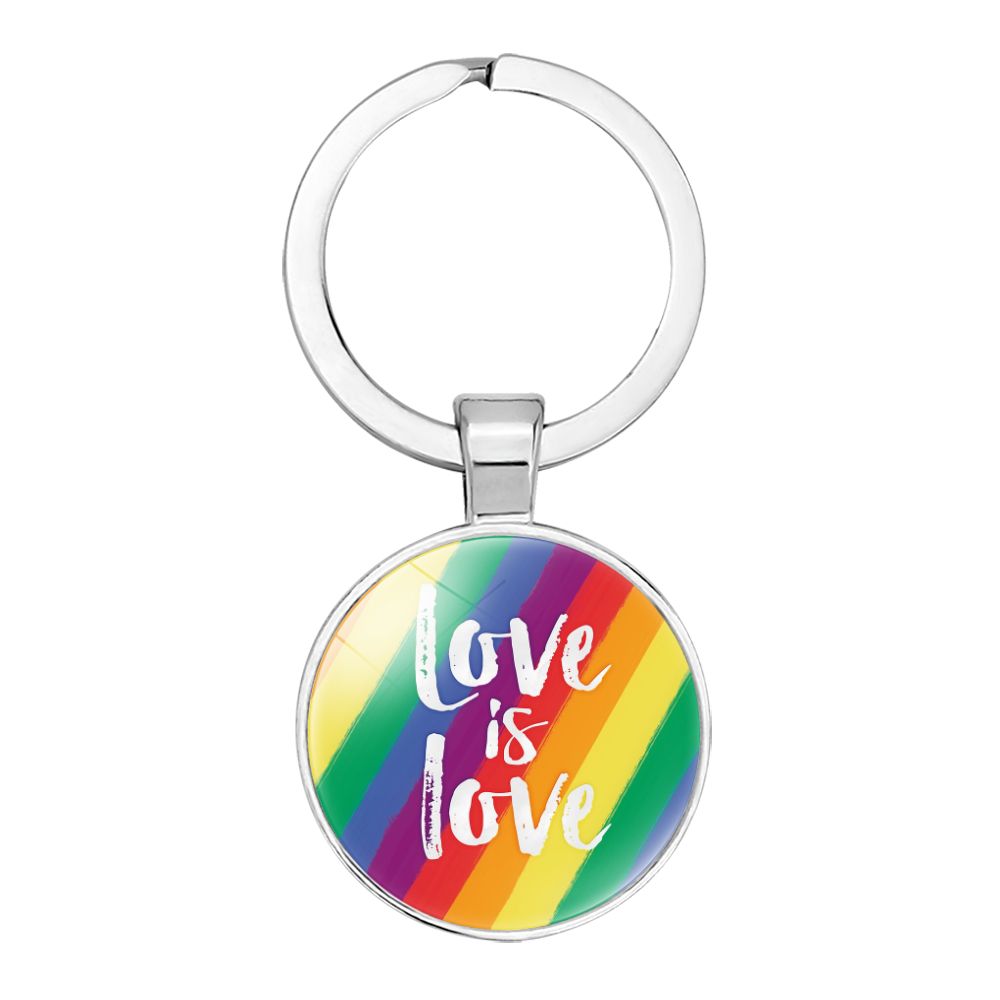 Love is Love Diag Keyring