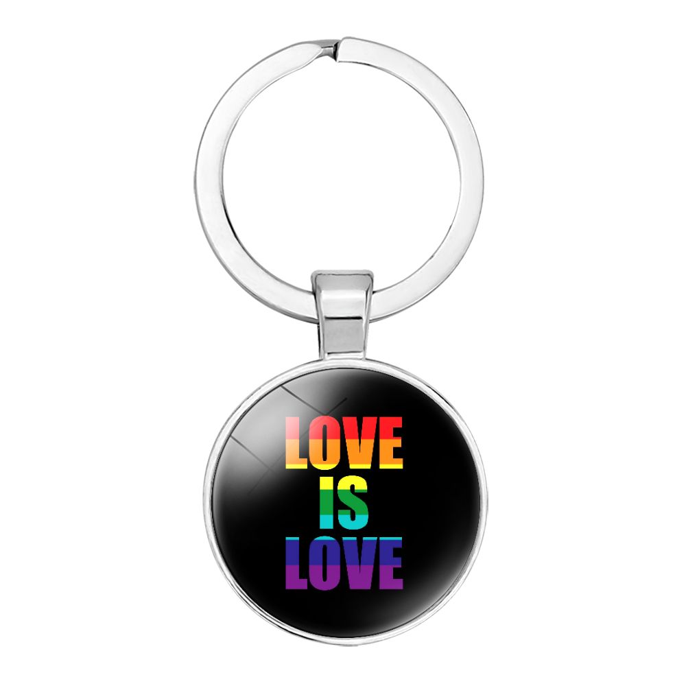 Love is Love Black Pride Keyring