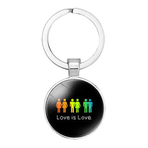 Love is Love People Keyring