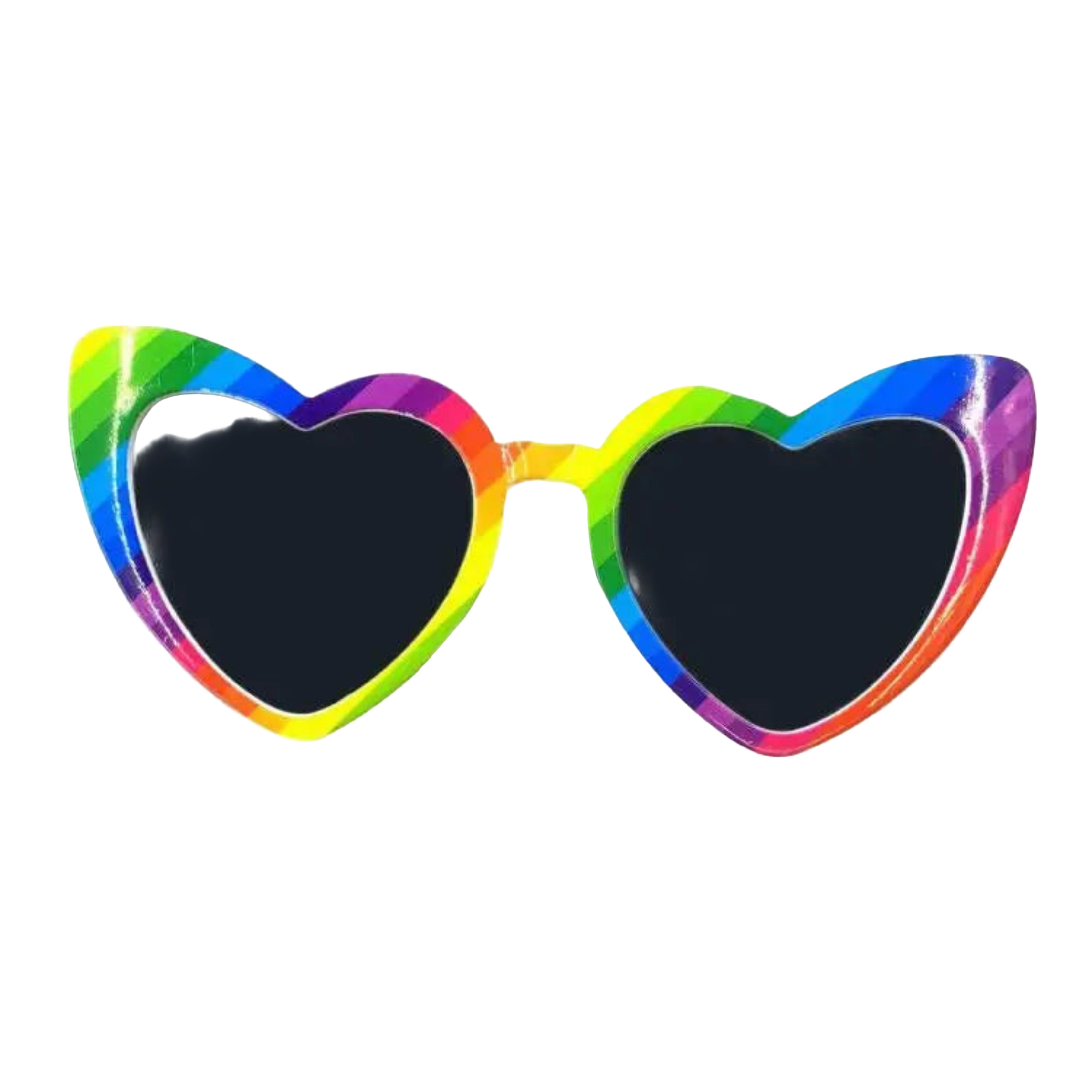 Heart Shaped LGBTQ Pride Sunglasses