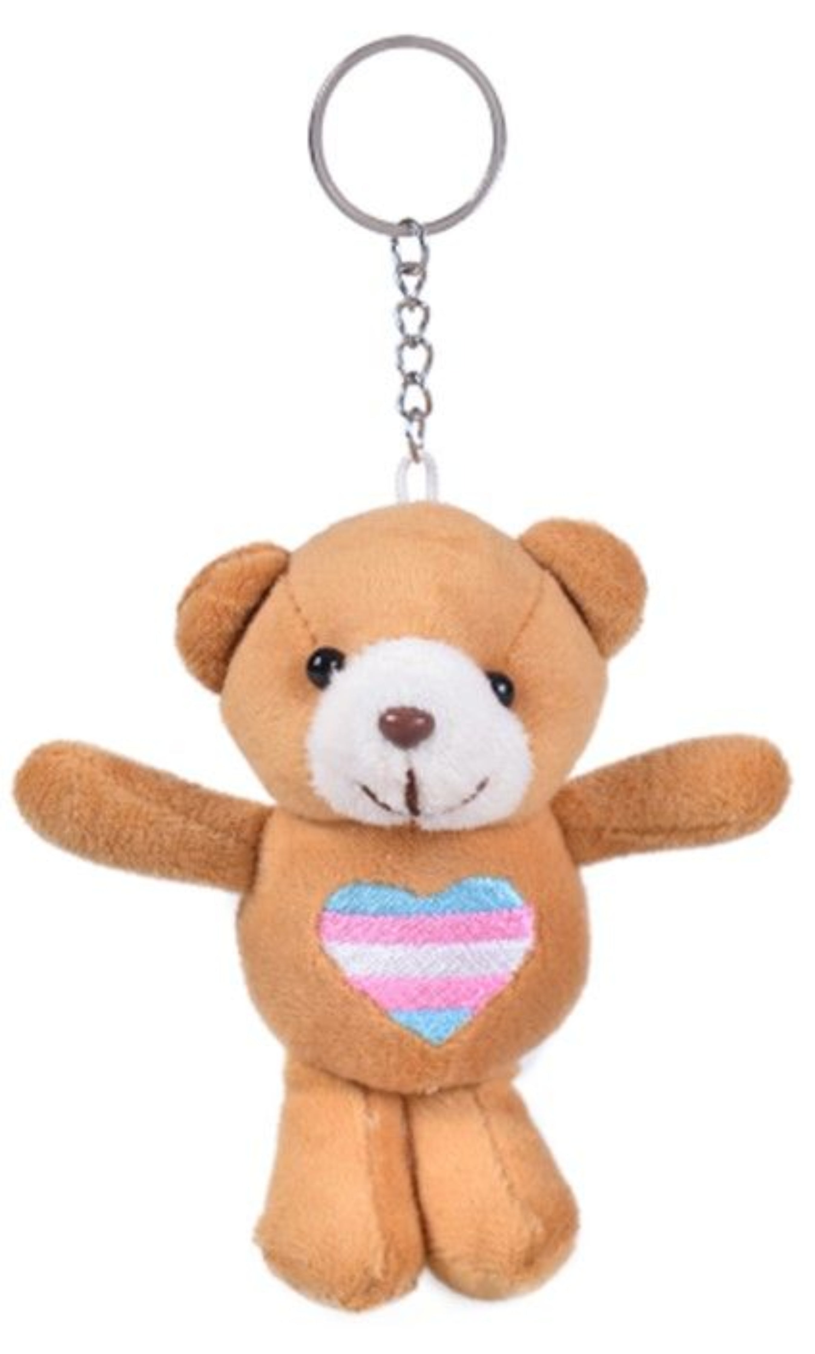 Transgender Teddy Bear Keyring