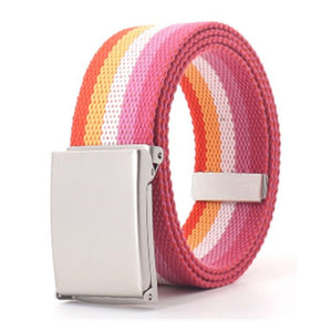 Lesbian Pride Webbing Belt