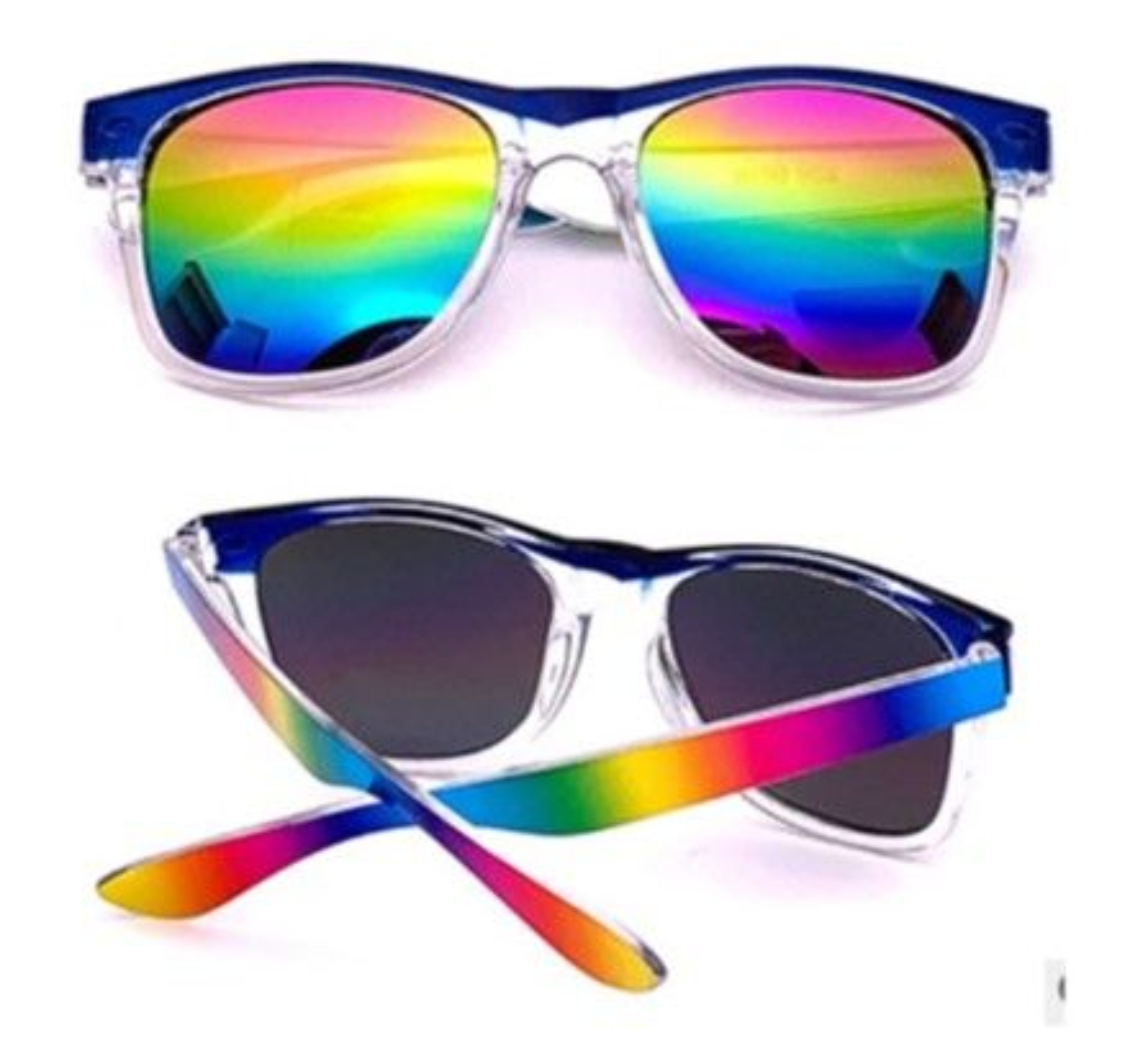 Coloured lens pride glasses